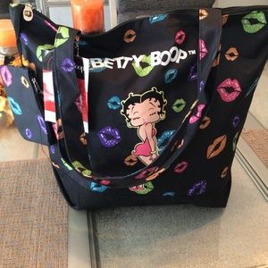 Betty Boop colorful tote bag with matching coin pouch